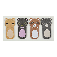 Закладки паперові CATS з клейким шаром 45x23 мм 4 диз по 20 л KIDS Line