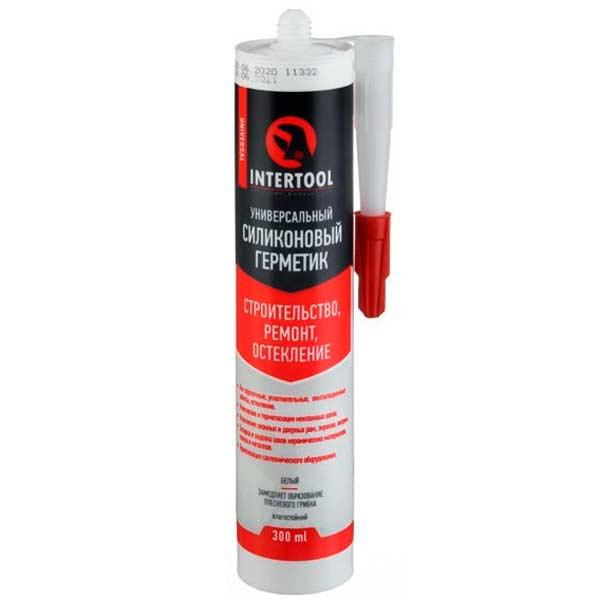 Герметик Силиконовый Универсальный, Прозрачный, 300мл/320г INTERTOOL FS ...
