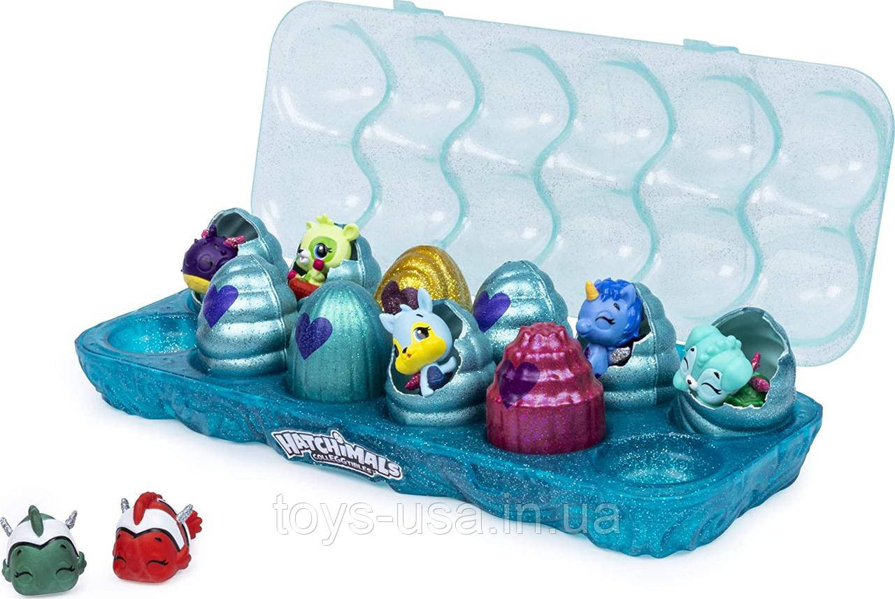 Колекційні фігурки Хатчімалс лоток 12шт Hatchimals CollEGGtibles Mermal Magic