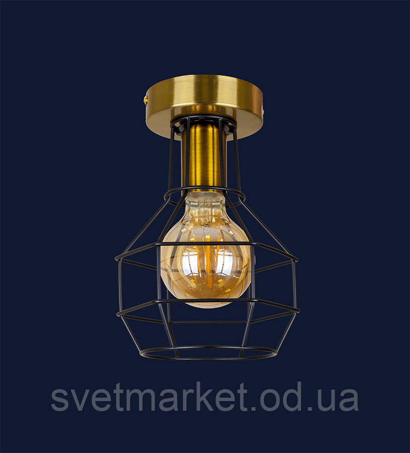 Стельовий світильник у стилі Loft 56XPR1618F-1 BRZ+BK