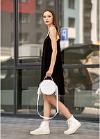 Al Женская модная сумка из экокожи Кроссбоди Bale MZN белая круглая стильная трендовая через плечо