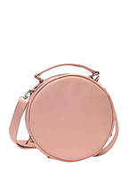 Al Женская модная сумка из экокожи Кроссбоди Bale MZN пудровая круглая стильная трендовая через плечо
