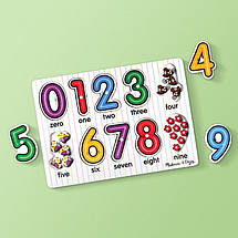 Дерев'яний пазл-вкладиш Melissa&Doug Подивися під число, фото 5