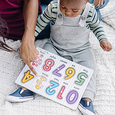 Дерев'яний пазл-вкладиш Melissa&Doug Подивися під число, фото 4