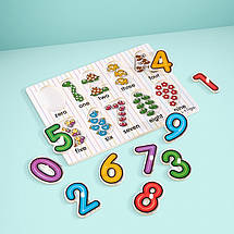 Дерев'яний пазл-вкладиш Melissa&Doug Подивися під число, фото 6