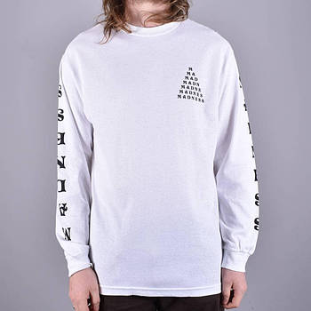 Лонгслів Madness Skateboards Trickle Down White Long Sleeve (розмір М)