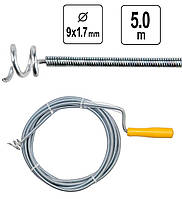 Трос Для Прочистки Труб Канализации Ø 9 мм, L=5 м (55544)