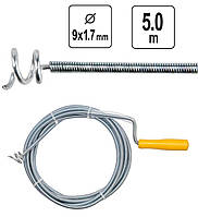 Трос Для Прочищення Труб Каналізації Ø 9 мм, L=5 м (55544)
