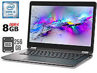 Ультрабук Dell Latitude E7470/ 14" (2560x1440) Сенсорний/ Core i5-6300U/ 8 GB RAM/ 256 GB SSD/ HD 520