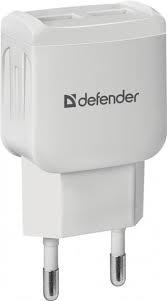 Мережевий зарядний пристрій Defender UPA-22 White, 2xUSB, 2.1A (83580) - фото 2 - id-p1760899856