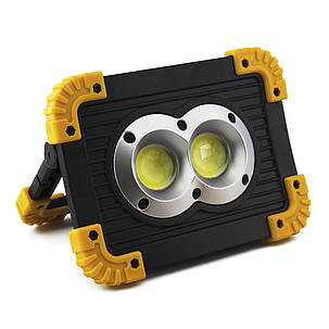 Прожектор світлодіодний портативний акумуляторний LL-802 20W COB LED, фото 3