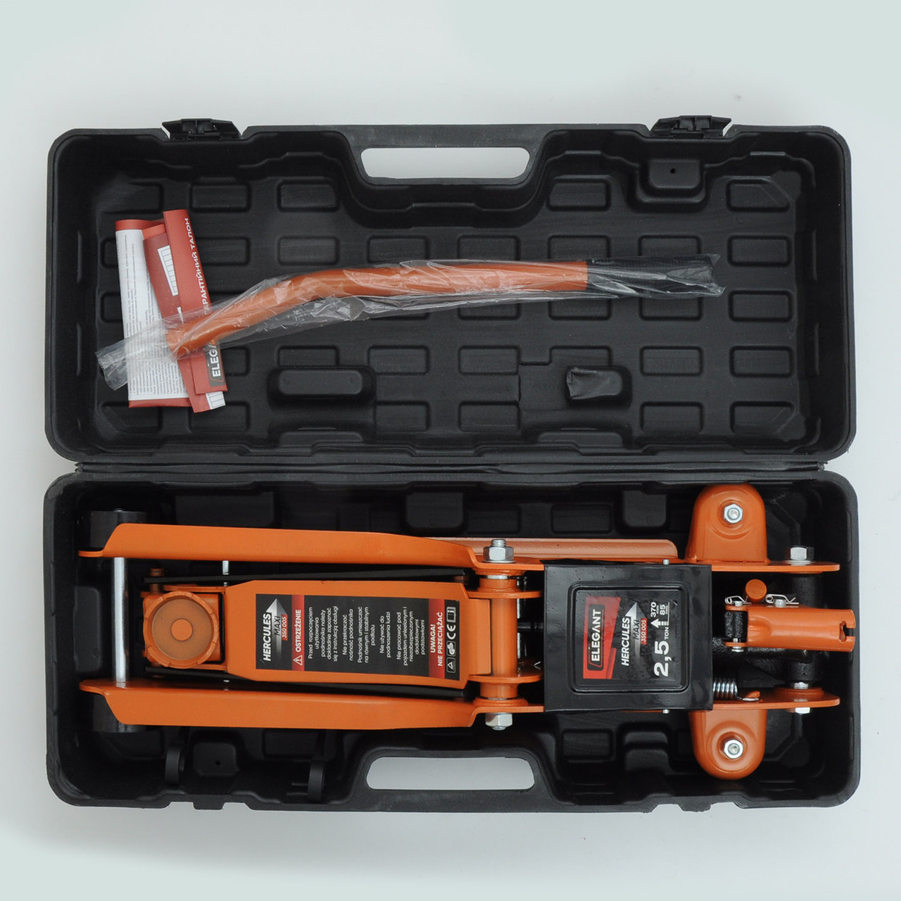 Домкрат підкатний 2.5т 85/370 мм 13 кг Elegant 350 005, фото 1