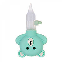 Детский носовой аспиратор для новорожденных с мультяшным медведем, силиконовый Arianna AR01 Голубой