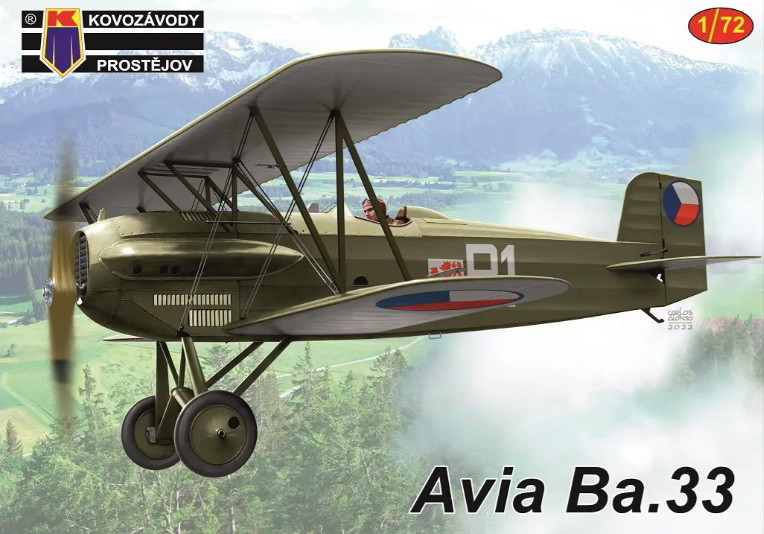Пластикова модель 1/72 Kovozavody Prostejov 0365 чехословацький літак біпаплан Avia Ba.33