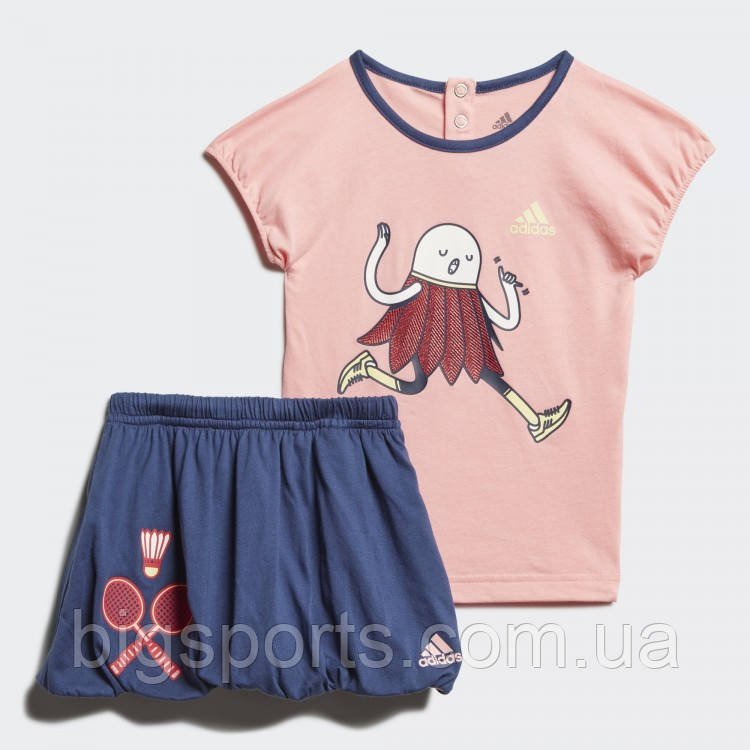 Дитячий костюм Adidas Performance T-shirt/Skirt — Rose/Purple (арт. FM6374)