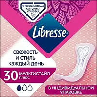 Ежедневные гигиенические прокладки Libresse Dailyfresh Multistyle Plus 30 шт