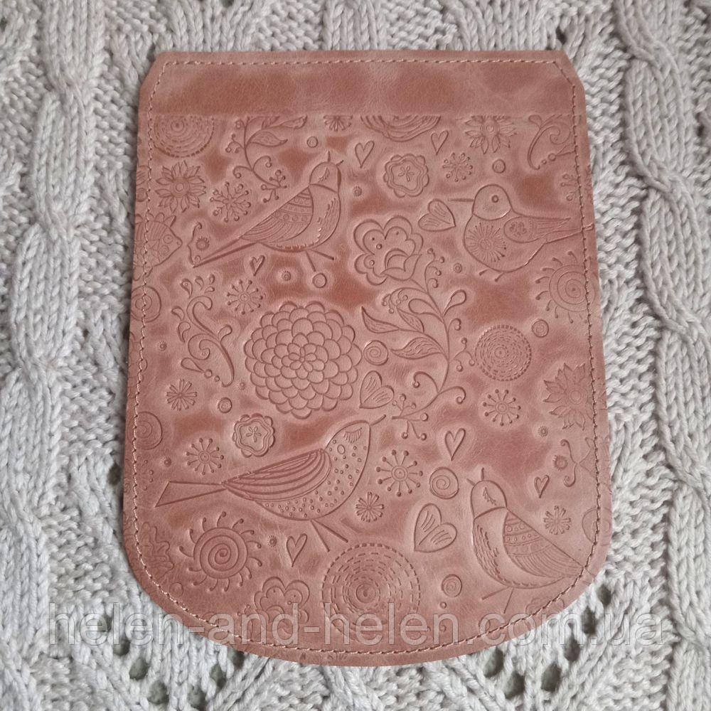 Клапан для рюкзака "Пташки". Колір "Кориця"., фото 1