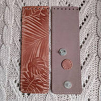 Клапан для сумки вузький. "Пальми". Цвет "Корица"