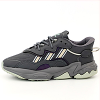 Кросівки жіночі Adidas Ozweego gray reflective / Адідас Озвіго сірі рефлективні