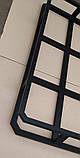 Багажник-кошик із квадрата труби в чорному матовому кольорі для Chevrolet Niva 2002+, фото 5
