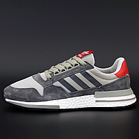 Кроссовки мужские и женские Adidas ZX 500 gray / Адидас зх 500 серые