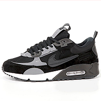 Кроссовки мужские Nike air max 90 black gray / Найк аир макс 90 черные серые