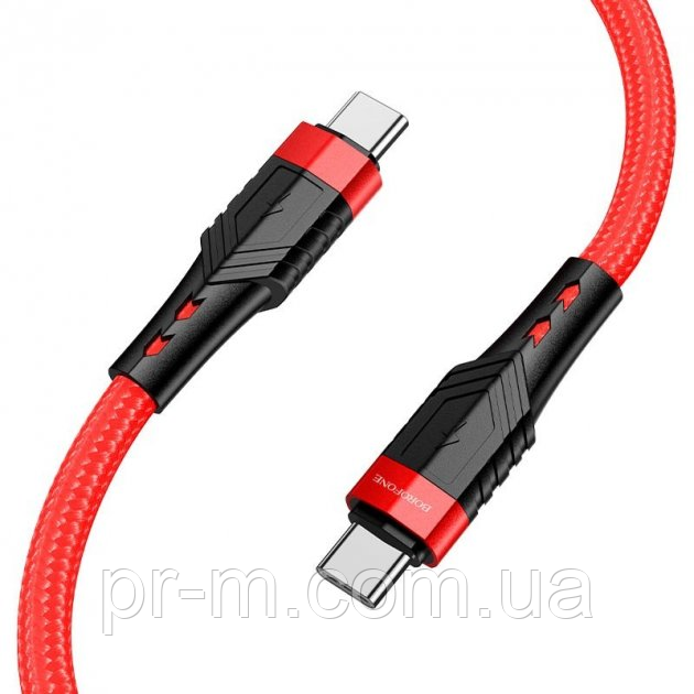 Кабель BOROFONE BU35 60W Type-C to Type-C (1,2метра)