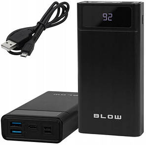 Портативний зарядний пристрій (повербанк) BLOW 40000 mAh BLACK PB40AB, фото 2