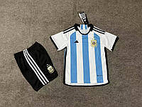 Мужская форма футбольная Аргентина ТРИ ЗВЕЗДЫ Adidas Argentina домашняя 2022-2023 Катар