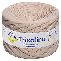 Трикотажная пряжа Trikolino, 7-9 мм., 50 м., Бежевий, нитки для вязания