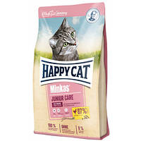 Сухой корм для котят c 13 недели Хеппи Кет Минкас Happy Cat Minkas Jun Care 10 кг