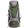 Туристичний рюкзак каркасний COLOR LIFE GA-172 V-50+10л оливковий, фото 3