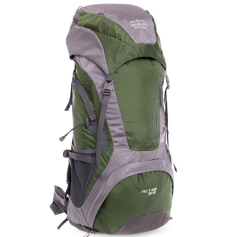 Туристичний рюкзак каркасний COLOR LIFE GA-172 V-50+10л оливковий