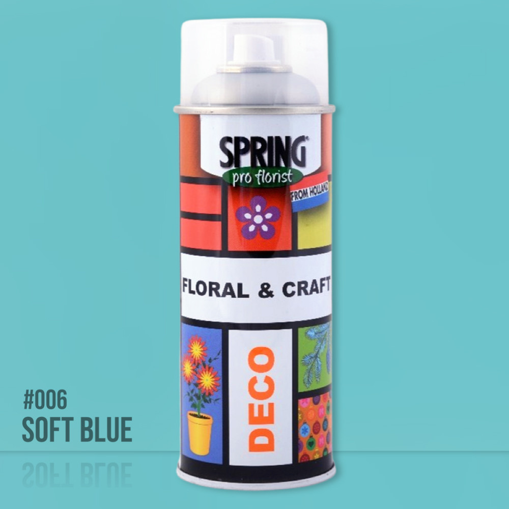 Фарба для живих квітів SPRING ніжно-блакитна, фото 1