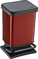 Контейнер для мусора с педалью Rotho Paso 20 л (17540) Красный
