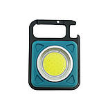 Ліхтарик міні-LED, акумуляторний, БІРЮЗОВИЙ, Type-C, яскраве світло, фото 9