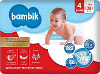 Підгузки дитячі Bambik Medium 4 Maxi 7-18 кг одноразові 36 шт (4823071652277)