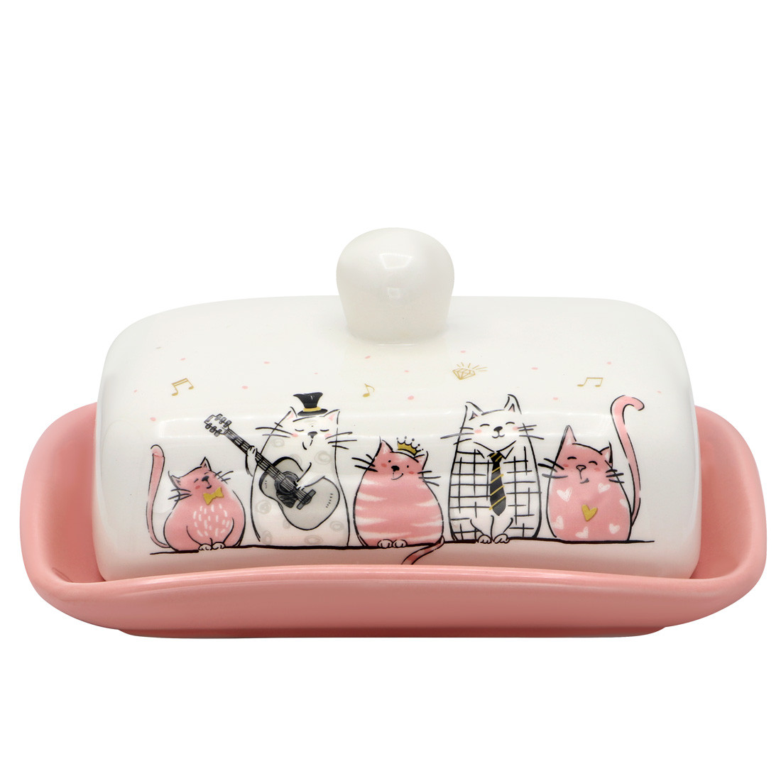 Маслянка керамічна "Котики, що співають" ZFC046 SC, фото 1