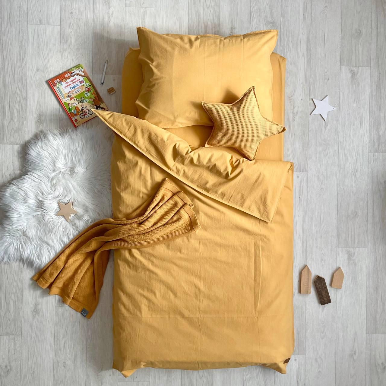 Підлітковий комплект постільної білизни Baby Chic ясла варенка гірчичний, фото 1