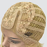 Перука каре без гривки Hania Lace на сітці, термоволосся, колір блондин із пшеничним відтінком, фото 8