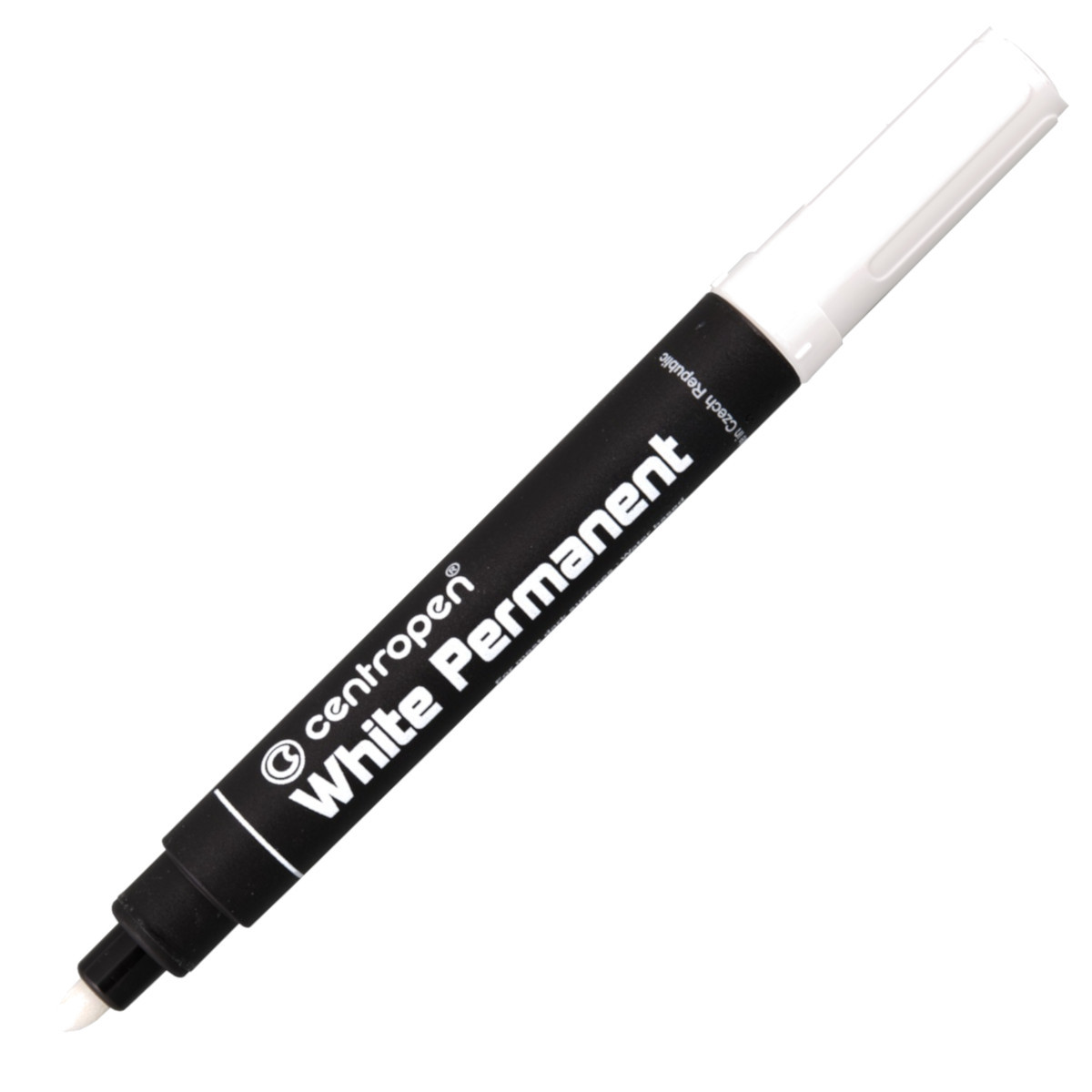 Маркер товстий перманентний (2.5 мм, білий) Centropen Permanent White 8586