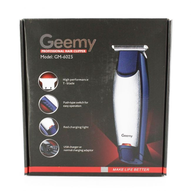 Машинка для стриження Gemmy GM 6025 із заряджанням USB і мережа 220
