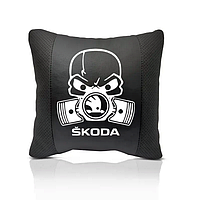 Ортопедическая подушка в авто с логотипом Skoda