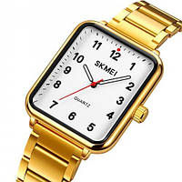 Дизайнерские часы Skmei 1955GDWT Gold-White