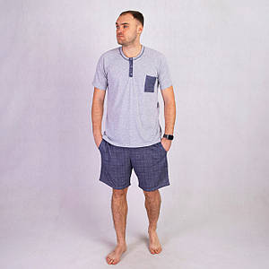 Чоловіча літня футболки з шортами "Планка кишеня" р.44-56