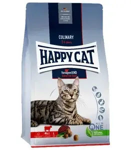 Сухий корм для дорослих кішок Happy Cat Culinary Voralpen Rind, зі смаком яловичини, 1,3 кг