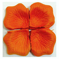 ЛЕПЕСТКИ РОЗ оранжевого цвета (в упаковке около 120 лепестков).