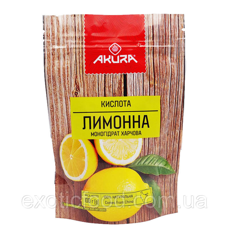Лимонна кислота тм "AKURA"100г