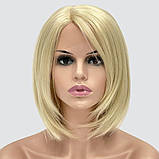 Перука каре без гривки Hania Lace на сітці, термоволосся, колір блондин із холодним відтінком, фото 2