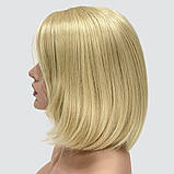 Перука каре без гривки Hania Lace на сітці, термоволосся, колір блондин із холодним відтінком, фото 4